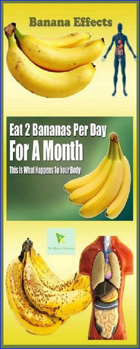 If You Eat 2 Bananas Per Day For A Month This Is What Happens To Your Body Healthy Tips